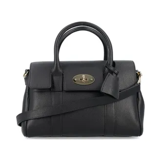 Mulberry Handbags, female, Black, Size: ONE SIZE Small Bayswater Satchel