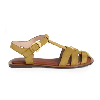 Coccinelle Flat Sandals, female, Green, Size: 10 US Sunup Sandal