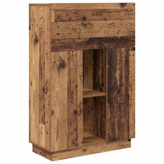 Berkfield Home Brown Writing Desk Old wood Engineered wood Medium