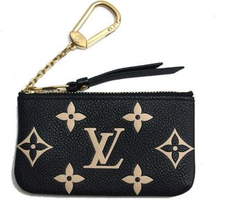 Louis Vuitton Monogram Empreinte Beige Bicolor Black Monogram Noir Monogram Empreinte Coin Purse/Coin Case (Pre-Owned)