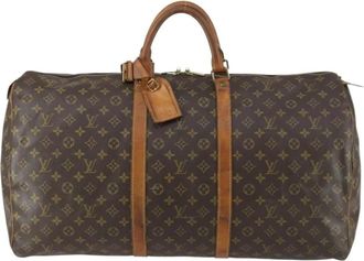 Louis Vuitton Pre-owned Weekend Bags, female, Brown, Size: ONE SIZE Pre-owned Keepall Travel Bag