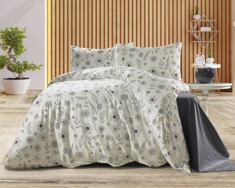 Blanc Avenue Juego de funda de edred&oacute;n 200x200 cm+ 2 FA 65x65 cm 100% algod&oacute;n