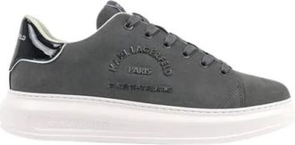 Karl Lagerfeld Kapri Sneakers - Heren - Sneakers - Zwart - 45 EU - Leer - Schoenen