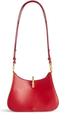 Paco Rabanne Rood/Goud Kleine Ring Leren Tas - Dames - Schoudertassen - Rood - ONE Size - Tassen