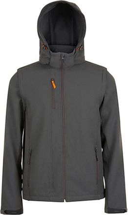 SOLS Transformer Soft Shell-jas voor volwassenen, uniseks (Houtskool Grijs)