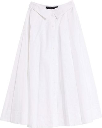 Karl Lagerfeld Poplin Skirt