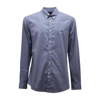 Harmont & Blaine L3130 Overhemd Narrow FIT - Heren - Casual Overhemden - Blauw - S - Overhemden