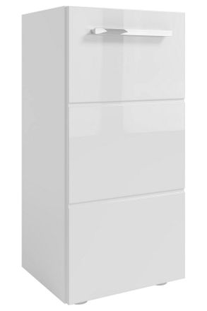 MID.YOU Mid.you Unterschrank, Wei&szlig;, Wei&szlig; Hochglanz, Kunststoff, 1 F&auml;cher, 34x72x31 cm, stehend, Badezimmer, Badm&ouml;bel, Unterschr&auml;nke