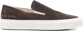 Common Projects suede slip-on - men - Calf Suede/Rubber/Calf Leather - 45 - Brown