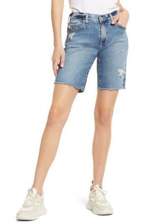 AG - Adriano Goldschmied Nikki Raw Hem Denim Bermuda Shorts in 16 Years Shotgun at Nordstrom Rack, Size 23
