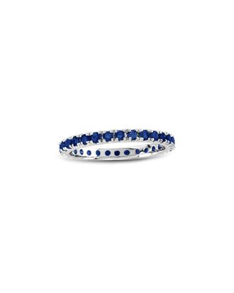 Diana M. Jewels Fine Jewelry 14K 0.70 Ct. Tw. Sapphire Eternity Ring