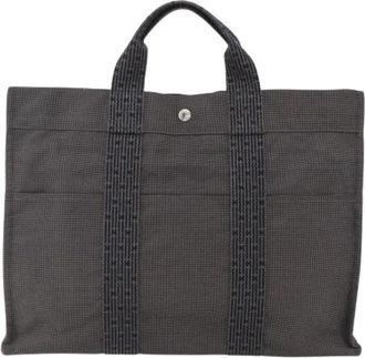 Herm&egrave;s Pre-owned Tote Bags, female, Gray, Size: ONE SIZE Pre-owned Fourre-tout Herline