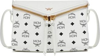 MCM Kleine Schoudertas - Dames - Schoudertassen - Wit - ONE Size - Su&egrave;de - Tassen