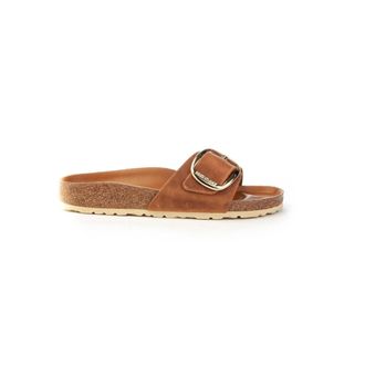 Birkenstock Madrid Sandal - Dames - Sandalen - Bruin - 37 EU - Leer - Schoenen