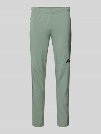 adidas Slim Fit Trainingshose mit Logo-Print in Mint, Gr&ouml;&szlig;e XXL