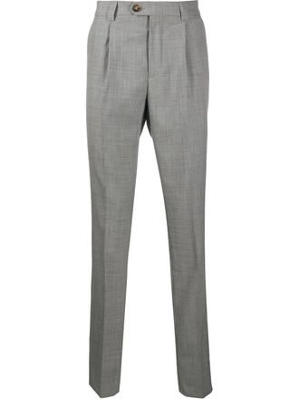 Brunello Cucinelli mid-rise tailored trousers - Grey