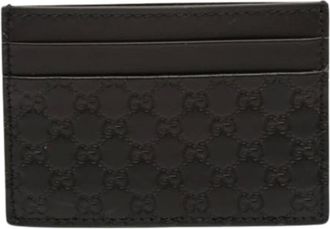 Gucci Pre-owned Wallets, female, Black, Size: ONE SIZE Pre-owned Card Holder