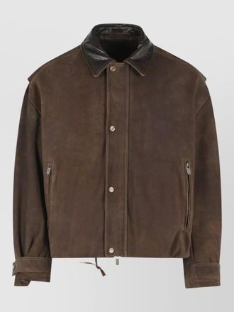 Salvatore Santoro suede oversized jacket