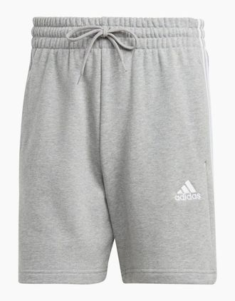 adidas Mens 3 Stripe Fleece Shorts Mens - Grey/Multi - Size: 29/28/32