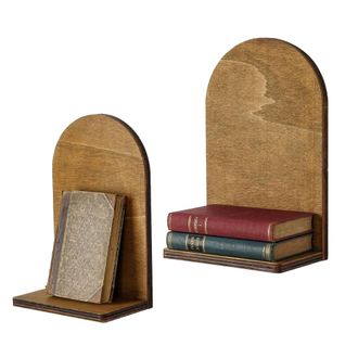 Dmora Estante Ussassai, 2 Estantes, Estructura En Tono Natural, 16x26x9h Cm Marr&oacute;n Natural