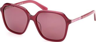 Swarovski Womens SK0390-5674Y SK0390 56 5674Y Sunglasses - Red - One Size