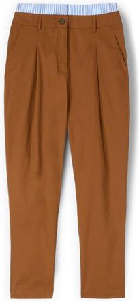 Motivi Carrot Pants - Dames - Vrijetijds broeken - Bruin - M - Katoen - Broeken