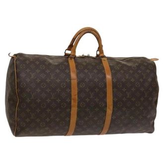 Louis Vuitton Tweedehands Canvas Louis Vuitton tassen - Dames - Pre-owned - Bruin - Maat: ONE Size Leer
