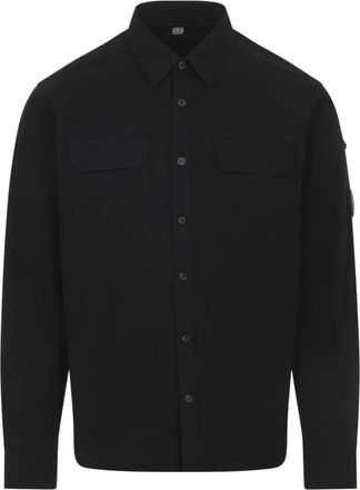 C.P. Company LS Shirt - Heren - Casual Overhemden - Zwart - S - Katoen - Overhemden