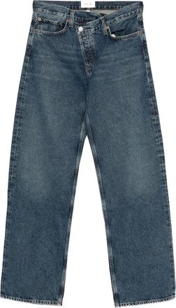 A Gold E Button-fastening Jeans