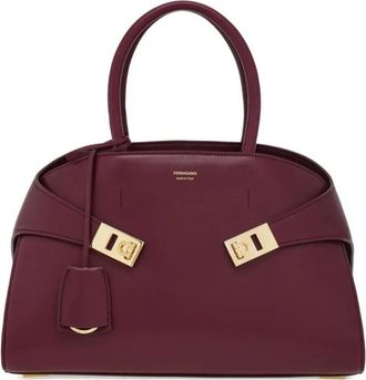 Ferragamo Purple Hug Satchel