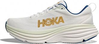 Hoka One One Mens Bondi 8 Running Shoes In Frost/gold