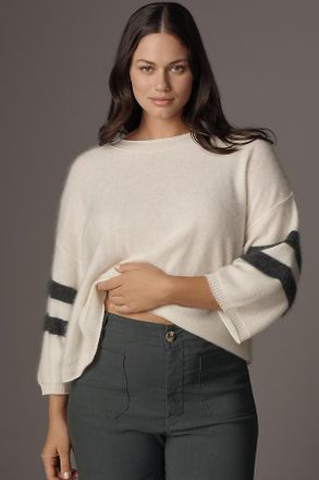 Pilcro Brushed Cashmere Boxy Crop Sweater
