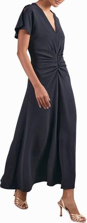 Reiss Rowe Dolman Sleeve Jersey Midi Dress in Navy at Nordstrom, Size 14 Us