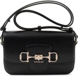 Guess Tassen, Dames, Zwart, ONE Size, Leer, Janie Logo Crossbody Bag