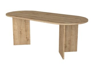 Vente-Unique Mesa de comedor 8 personas - Natural claro - TOPANIA