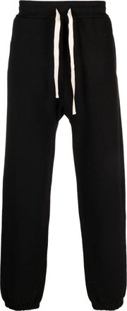Jil Sander drawstring-waist jersey track pant - men - Cotton/Cotton - M - Black