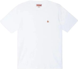 Baracuta T-Shirts, male, White, Size: XL Icon Logo Embroidered Tee