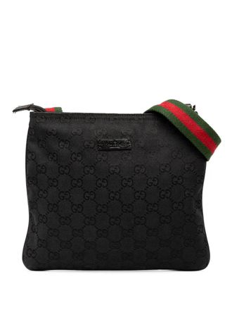 Gucci 2000-2015 GG Canvas Web crossbody bag - unisex - Canvas - One Size - Black