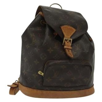 Louis Vuitton Pre-owned Backpacks, female, Brown, Size: ONE SIZE Pre-owned Canvas Backpack