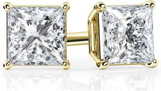 Grown Brilliance 1/2 Carat Princess Cut Lab Grown Diamond Stud Earrings