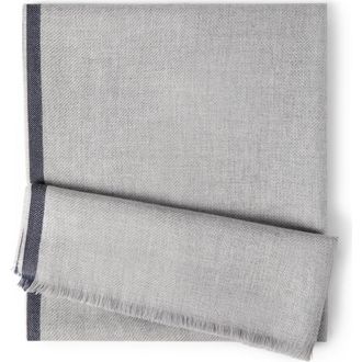 Brunello Cucinelli Wool and cashmere scarf in Pearl Grey at Nordstrom