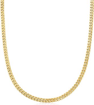 Ross-Simons Italian 5mm 14kt Yellow Gold Curb-Link Necklace
