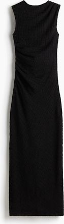H&M Drapiertes Maxikleid - Schwarz