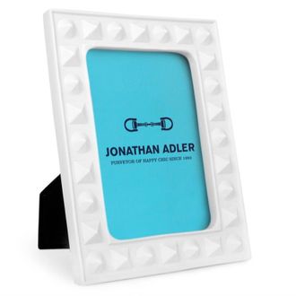 Jonathan Adler Charade Studded Frame - White