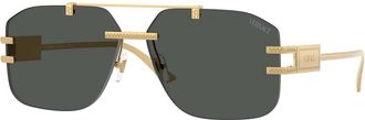 Versace VE2275 100287 Mens Sunglasses Gold Size 60