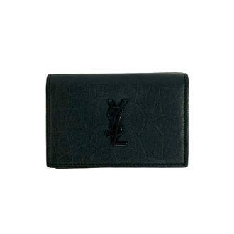 Saint Laurent Black Leather Wallet (Tri-Fold) (Pre-Owned)