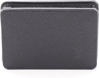 Louis Vuitton Ardoise Black Taiga Leather Coin Purse/Coin Case (Pre-Owned)