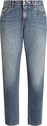 Dolce & Gabbana Slim-fit Jeans - Heren - Slim Fit Jeans - Blauw - 3XL - Jeans