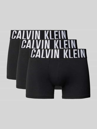 Calvin Klein Underwear Trunks mit Label-Bund im 3er-Pack in Black, Gr&ouml;&szlig;e XL