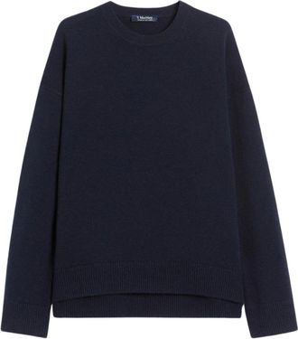 Max Mara Jersey Weekend - Dames - Ronde hals truien - Groen - S - Wol - Truien & Vesten